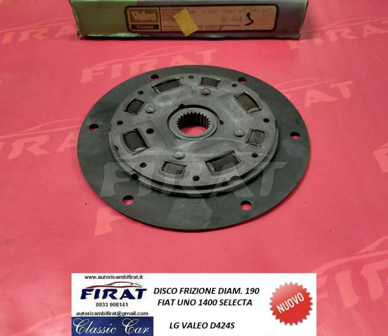 DISCO FRIZIONE FIAT UNO SELECTA D424S